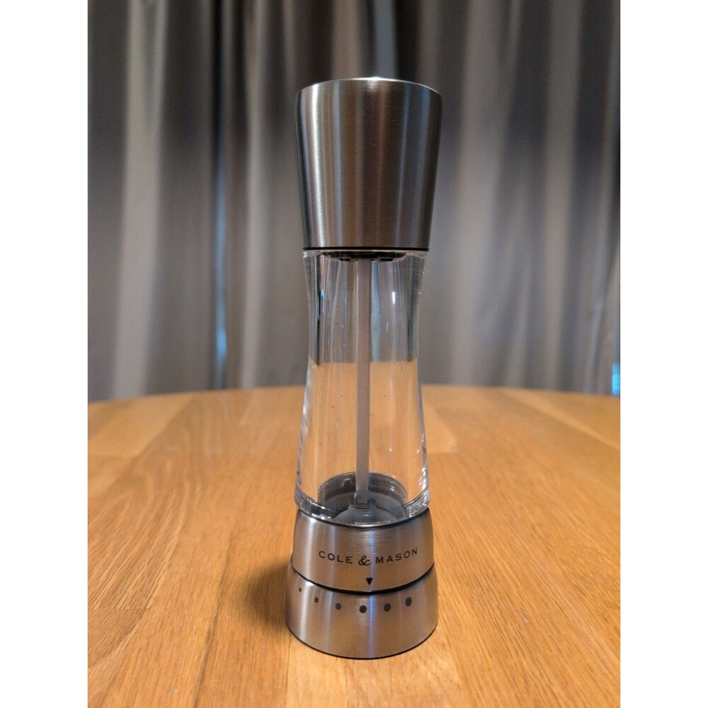 Cole & Mason Derwent Stainless Steel Salt & Pepper Mill Only-7.5" Retail $59.95